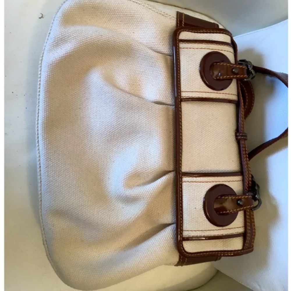Vintage FENDI Bag with cotton fabric - excellent condition - Picture 8 of 13